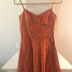 Orange tribal dress
